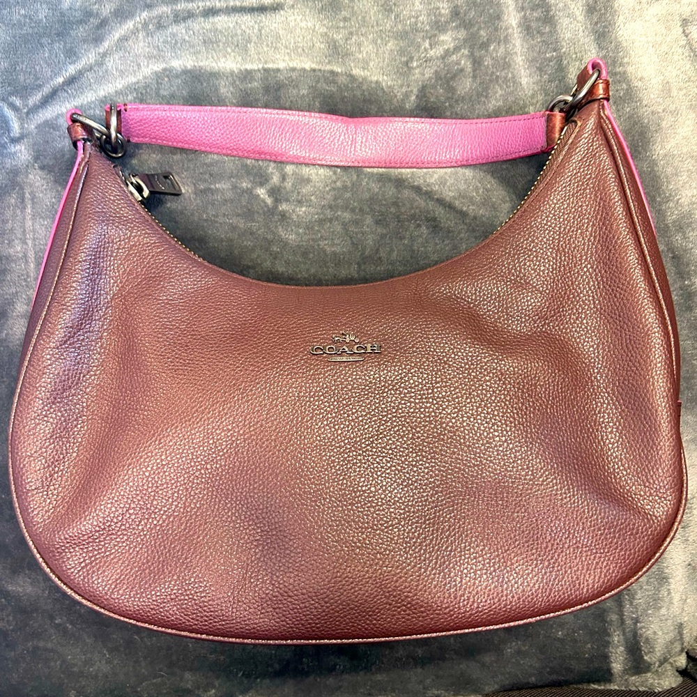 Coach East West Exotic Trim Hobo
